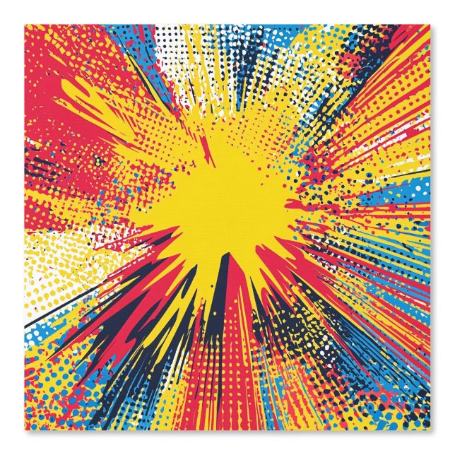 Papel Pintado Explosión de arte pop de estilo cómico (3) (Anverso)