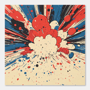 Papel Pintado Explosión de arte pop de estilo cómico (4)