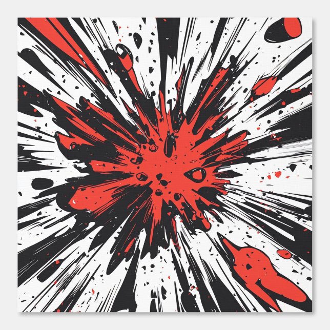 Papel Pintado Explosión de arte pop de estilo cómico (7) (Anverso)