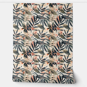 Papel Pintado Extravagancia de hojas tropicales