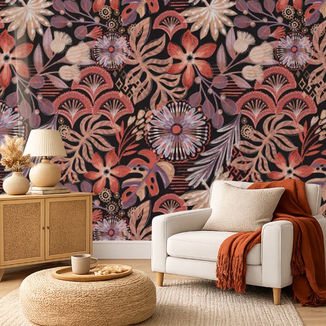 Papel Pintado Exuberante Botánico Tropical Boho (Subido por el creador)