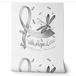 Papel Pintado Faith Hope Love Melanoma Awareness Dragonfly