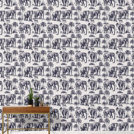 Papel Pintado Familia Elephant