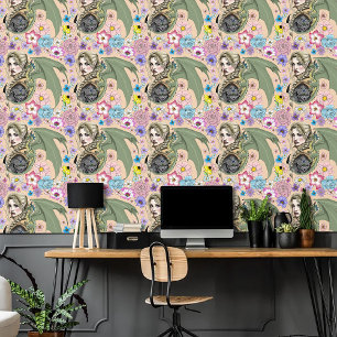 Papel Pintado Fantasía de Elf Warrior Dragon