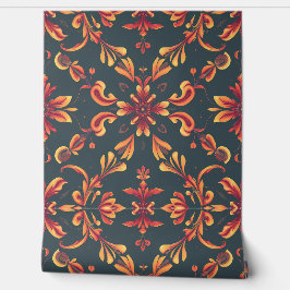 Papel Pintado Fantasía floral: elegante patrón inspirado en el o