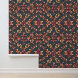 Papel Pintado Fantasía floral: elegante patrón inspirado en el o
