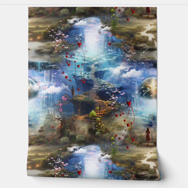 Papel Pintado Fantasías Reinos de Escenario Mágico (Desenrollar)