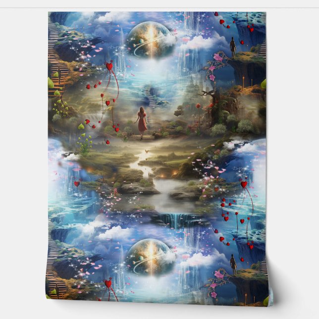 Papel Pintado Fantasías Reinos de Escenario Mágico (Desenrollar)