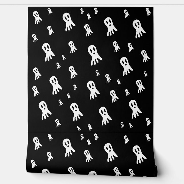 Papel Pintado Fantasmas oscuros de Halloween (Desenrollar)