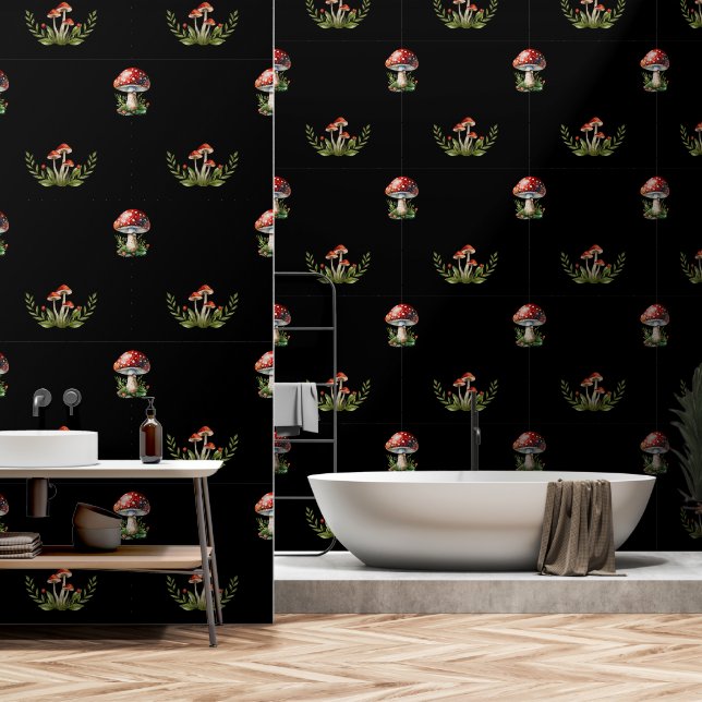 Papel Pintado Fantasy Mushrooms (Baño)