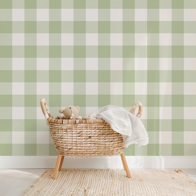 Papel Pintado Farmhouse Gingham Sage Green (Subido por el creador)