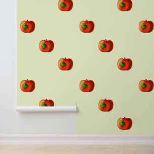 Papel Pintado Feliz Gusano de Apple Funny