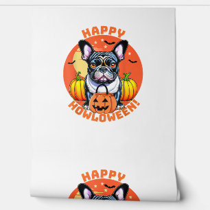 Papel Pintado Feliz Howloween French Bulldog frenchie perro hall