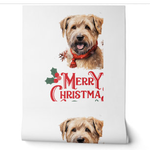 Papel Pintado Feliz Navidad Staffordshire Bull Terrier