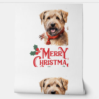 Papel Pintado Feliz Navidad Staffordshire Bull Terrier