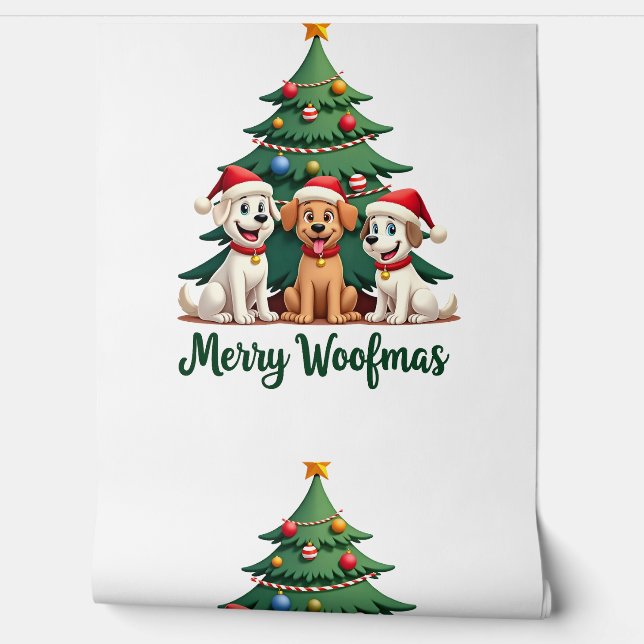 Papel Pintado Feliz Woofmas (2) (Desenrollar)