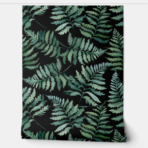 Papel Pintado Fern Botánico Oscuro