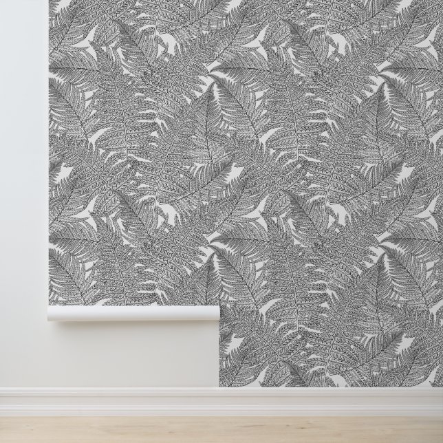 Papel Pintado Fern en blanco y negro (Solicitud)