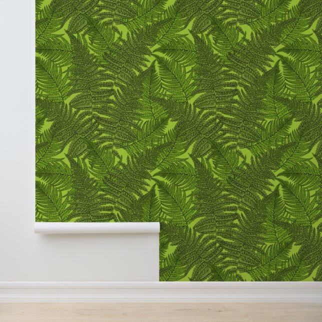 Papel Pintado Fern en verde (Solicitud)