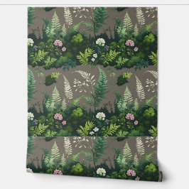 Papel Pintado Ferrocarriles y flores silvestres Peel y Stick