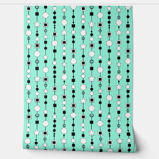 Papel Pintado Festive pattern with string beads and jewelry star