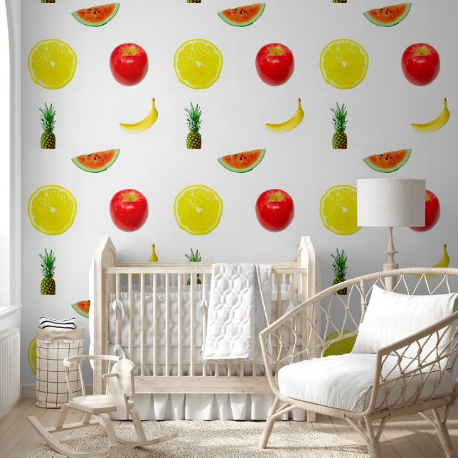 Papel Pintado Fiebre Apple limón sandía piña Banana (Niños)