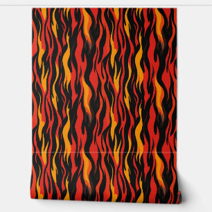 Papel Pintado Fiery Abstract Pattern