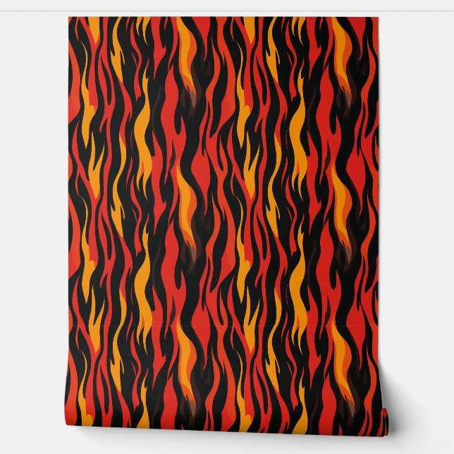 Papel Pintado Fiery Abstract Pattern (Desenrollar)