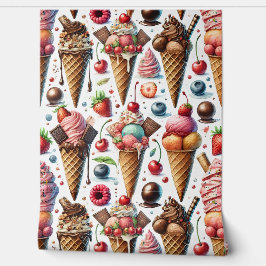 Papel Pintado Fiesta en la Heladería