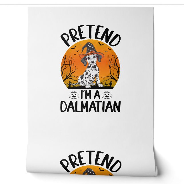 Papel Pintado Finge que soy un perro dálmata Halloween (3) (Desenrollar)