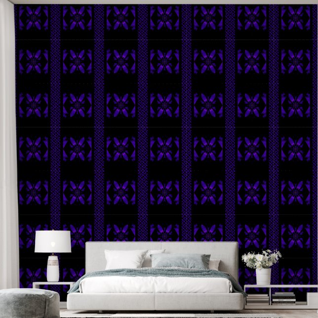 Papel Pintado Fire Lotus Deep Purple 2 (Dormitorio)