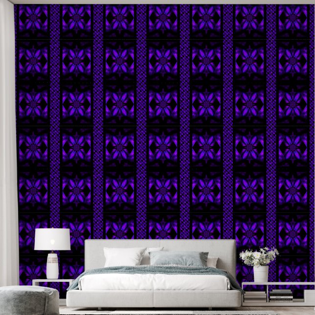 Papel Pintado Fire Lotus Purple 2 (Dormitorio)