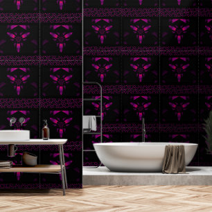 Papel Pintado Fire Lotus Purple y Naranja 1