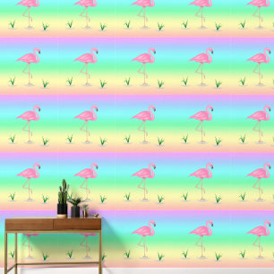 Papel Pintado Flamingo rosa