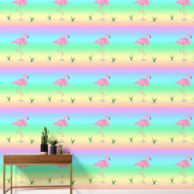 Papel Pintado Flamingo rosa (Pasillo)