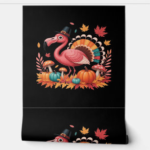 Papel Pintado Flamingo Turquía aguda flamenco Turquía caen de la