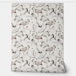 Papel Pintado Flamingos