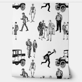 Papel Pintado Flappers de esqueletos de los años 1920 siniestro