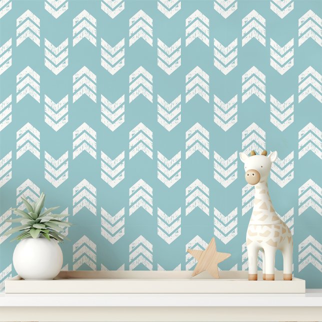 Papel Pintado Flecha de Chevron Azul Celeste (Subido por el creador)