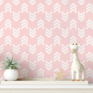Papel Pintado Flecha rosa de cheurón