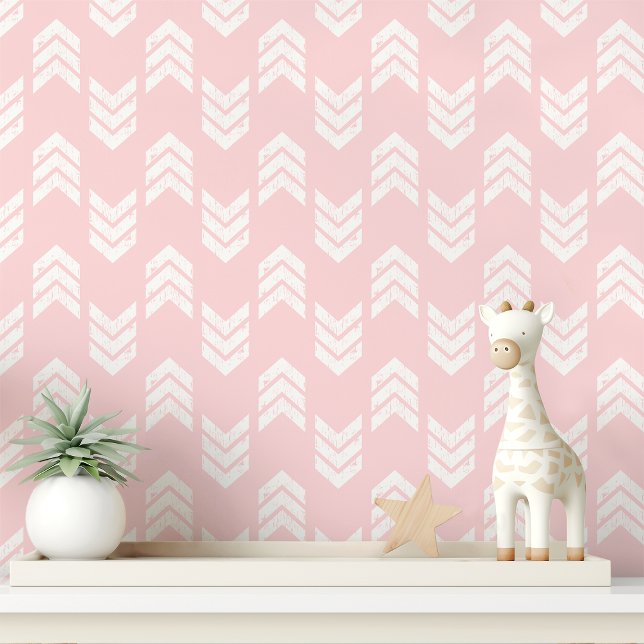 Papel Pintado Flecha rosa de cheurón (Subido por el creador)
