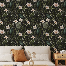 Papel Pintado Flor acuarela Floral Patrón Botánico