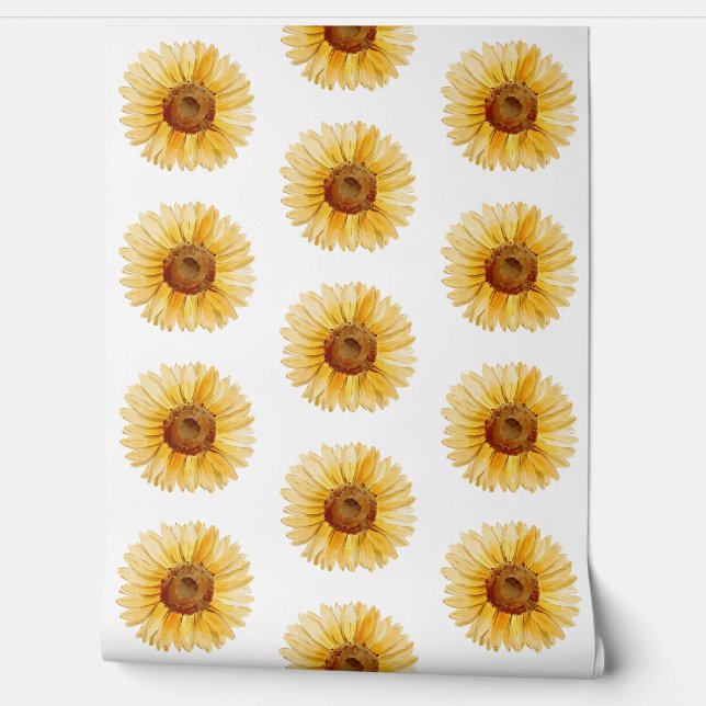 Papel Pintado Flor amarilla (Desenrollar)