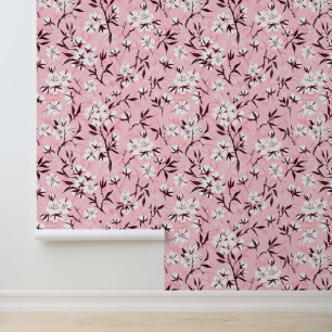 Papel Pintado Flor de cerezo blanco