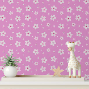 Papel Pintado Flor de cerezo rosa despegar y pegar