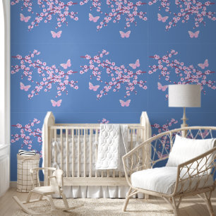 Papel Pintado Flor de cerezo - Sucursal Mariposa 7a