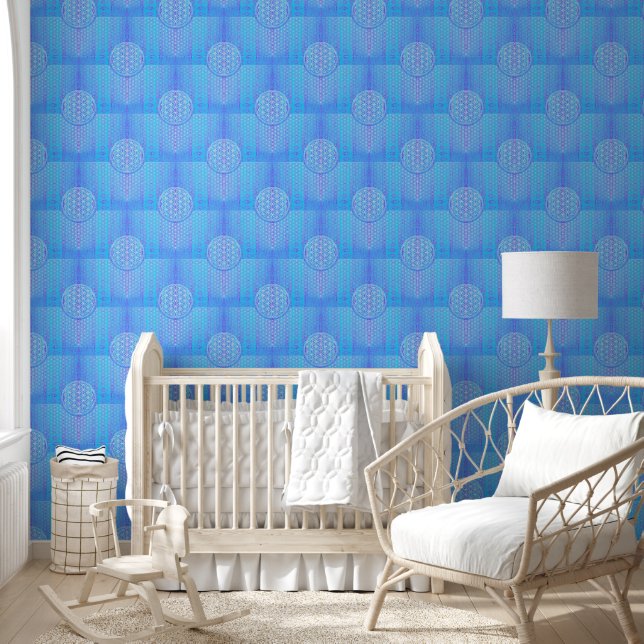 Papel Pintado Flor de la Vida - Arte de Patrón Sin Costuras 3 (Niños)