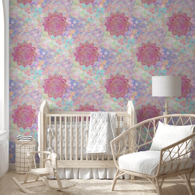Papel Pintado Flor de la Vida - India Mandala 7 (Niños)