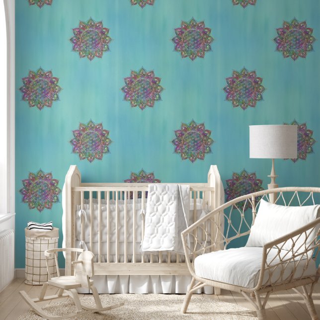 Papel Pintado Flor de la Vida - Mandala India 2 (Niños)