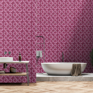 Papel Pintado Flor de peonía rosada